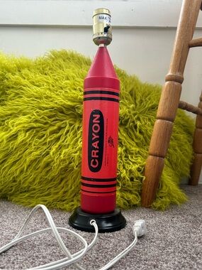 1988 Rare Vintage Ralphco Crayon Lamp
